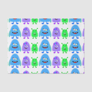 Papier Mousseline Petits monstres mignons