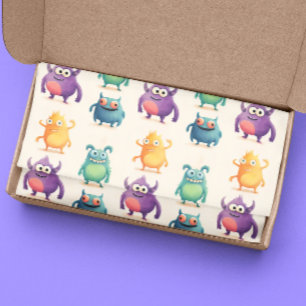 Papier Mousseline Petits monstres mignons Enfants