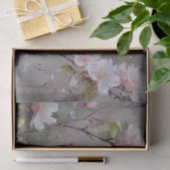 Papier Mousseline Petits oiseaux avec fleurs florissantes Découpage (Cadeau)