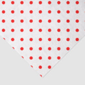 Papier Mousseline Petits pois rouges (Détail)