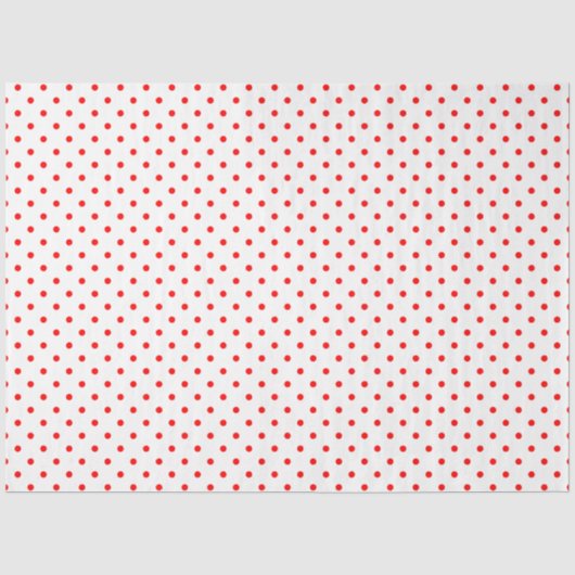 Papier Mousseline Petits pois rouges (Recto)