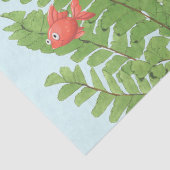 Papier Mousseline Petits Poissons Algues Colorées Découpage Océan Ti (Détail)