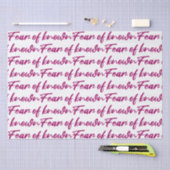 Papier Mousseline Peur connue (Artisanat)