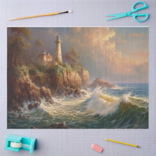 Papier Mousseline Phare (Artisanat)