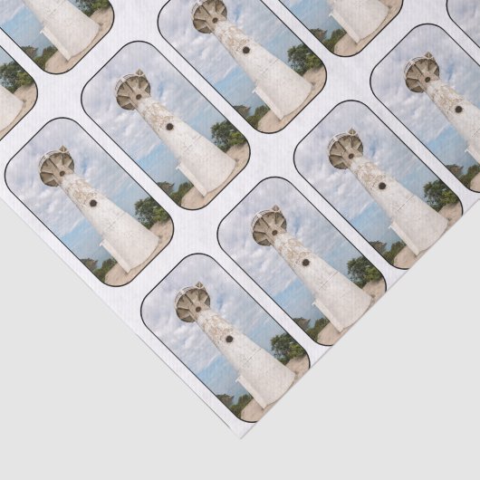 Papier Mousseline Phare blanc (Détail)