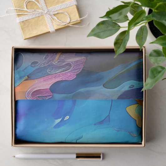 Papier Mousseline Phare dans une tempête (Cadeau)