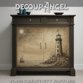 Papier Mousseline Phare de Cliffside : Croquis Nautique - Découpage