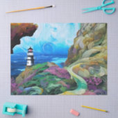 Papier Mousseline phare face à la mer (Artisanat)