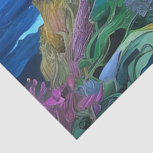 Papier Mousseline phare face à la mer (Détail)