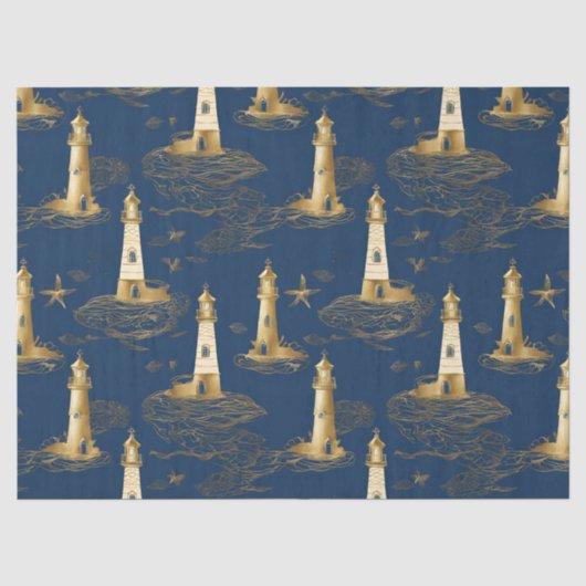 Papier Mousseline Phare fantaisiste (Recto)