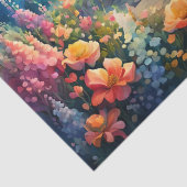 Papier Mousseline Phare Jardin floral sur la mer (Détail)