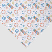 Papier Mousseline Phare nautique aquarelle (Détail)