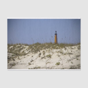 Papier Mousseline Phare Ponce Inlet Blue Sky Beach Paysage