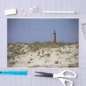 Papier Mousseline Phare Ponce Inlet Blue Sky Beach Paysage (Artisanat)