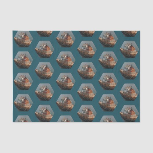 Papier Mousseline Phare Rockland Breakwater Maine (Recto)