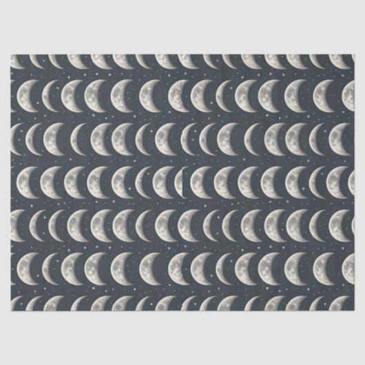 Papier Mousseline Phase de lune céleste (2) (Recto)