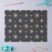 Papier Mousseline Phase Lunaire Céleste (4) (Artisanat)