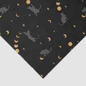 Papier Mousseline Phases des chats et de la lune  (Détail)