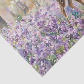 Papier Mousseline Phlox Violet de Printemps et Faon (Détail)