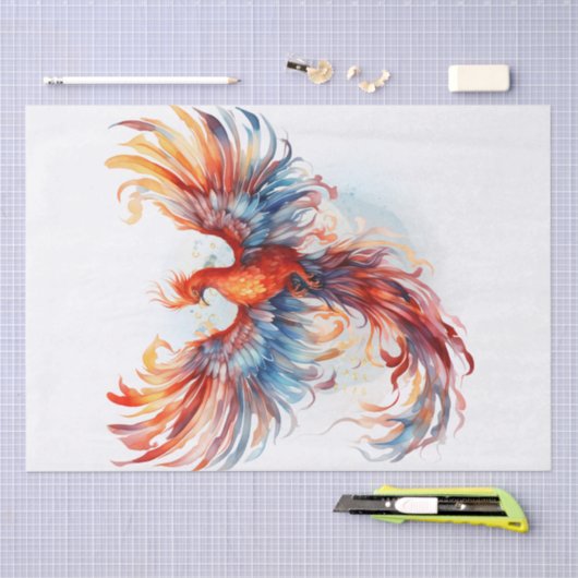 Papier Mousseline Phoenix Bird Mythology (Artisanat)