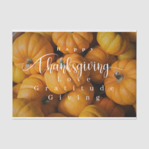 Papier Mousseline Photo Citrouille de Thanksgiving