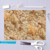 Papier Mousseline Photo côtière de coquillages (Artisanat)