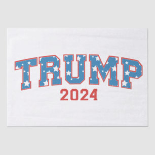 Papier Mousseline Photo Donald Trump - Trump 2024 Garder l'Amérique 