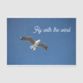 Papier Mousseline Photo Inspiration bleu gris blanc de mouette (Recto)