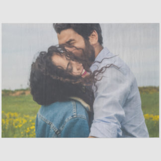 Papier Mousseline Photo personnalisée couple personnalisé
