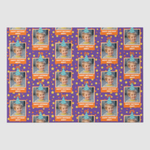 Papier Mousseline Photo pour enfant personnalisée Joyeux anniversair