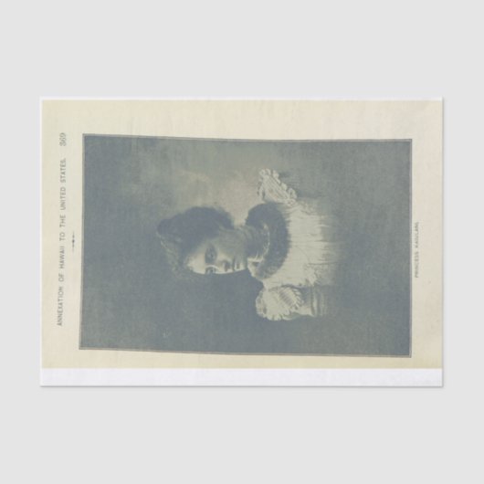 Papier Mousseline Photo Vintage Découpage Princesse (Recto)