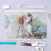 Papier Mousseline Photographe de chat ・ Helena Maguire (1860-1909) (Artisanat)
