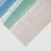 Papier Mousseline Photographie de plage Ciel bleu avec vagues (Détail)