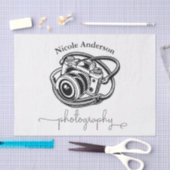 Papier Mousseline Photographie noir blanc Logo Graphique (Artisanat)