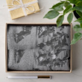 Papier Mousseline Photographie noire et blanche de beaucoup de (Cadeau)