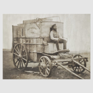 Papier Mousseline Photographie Wagon de Roger Fenton Photo Réalisme