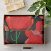 Papier Mousseline Photos rouges sur arrière - plan noir (Cadeau)