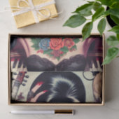 Papier Mousseline Piano Girl gothique (Cadeau)