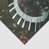 Papier Mousseline Piano imaginaire génial (Détail)