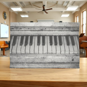 Papier Mousseline Piano vintage Rustique Black & White Antique Photo