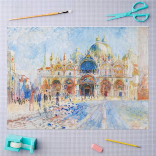 Papier Mousseline Piazza San Marco, Renoir (Artisanat)