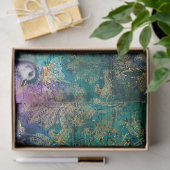 Papier Mousseline Pic couronné pourpre avec découpage de fleurs (Cadeau)