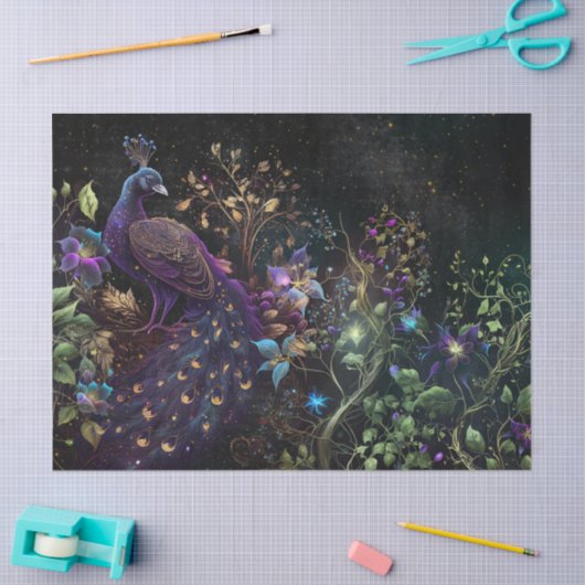 Papier Mousseline Pic et découpage florale (Artisanat)