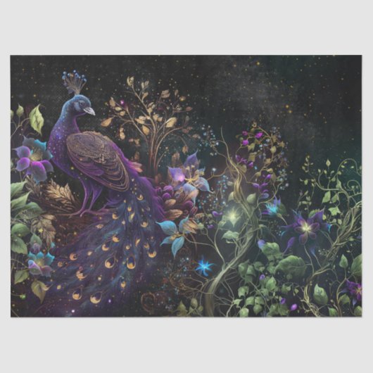 Papier Mousseline Pic et découpage florale (Recto)