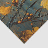 Papier Mousseline Pickadee rustique en automne peinture découpage (Détail)