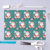 Papier Mousseline Pickball Noël Vacances Tissu Papier (Artisanat)