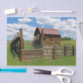 Papier Mousseline Picket clôture partiellement enfermant une petite  (Artisanat)