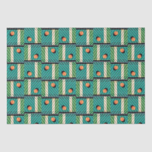 Papier Mousseline Pickleball 'Jusqu'à ce que les lumières des rues a (Recto)