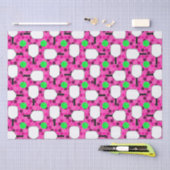 Papier Mousseline Pickleball Paddle - Magenta Honeycomb Hexagons (Artisanat)
