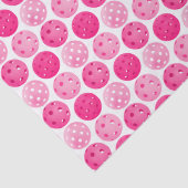 Papier Mousseline Pickleball Pink & White Pickleball Party (Détail)